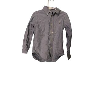 Ralph Lauren Polo Button Down Shirt Size 4T Blue